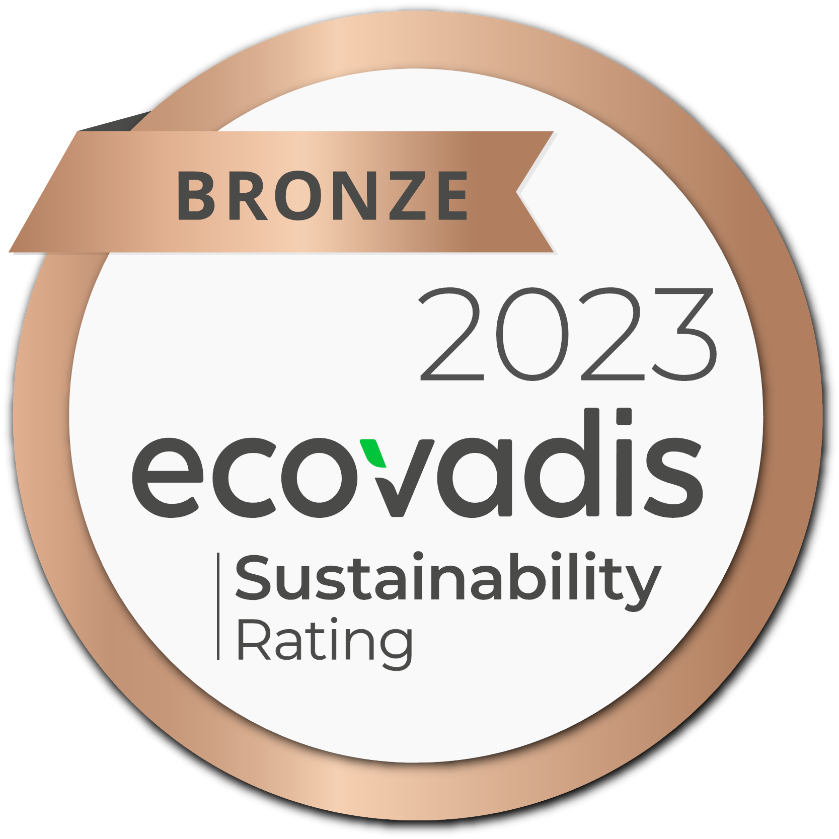 ecovadis bronze rating award